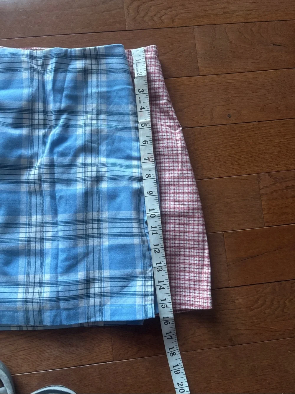 Brandy Melville Red Plaid & Blue Plaid Mini Skirts